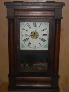 Vintage Seth Thomas half column weight driven mantle clock working - Picture 1 of 15