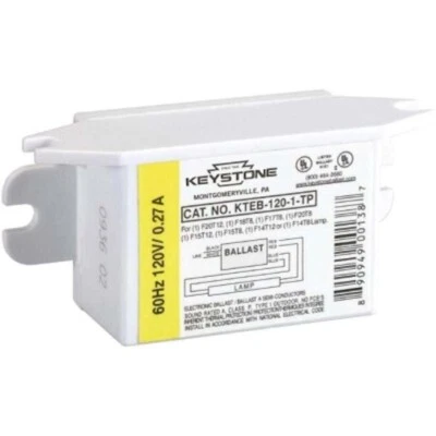 Keystone KTEB-120-1-TP 1-Lamp 20 Watt T12 Fluorescent Ballast - G13, 120V - Image 1 of 2