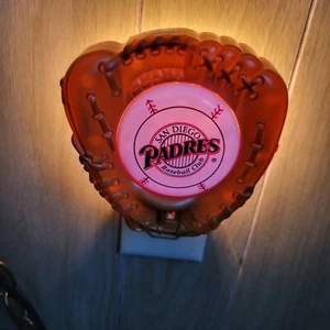 Vtg San Diego Baseball Club Team Accent Night Light Plug Switch Activated - Picture 1 of 10