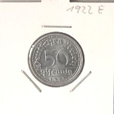 50 Pfennig Deutsches Reich 1922 E