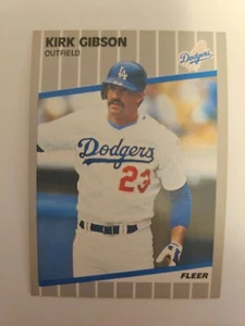 Fleer Kirk Gibson 1989 #57 casi nuevo - Imagen 1 de 1