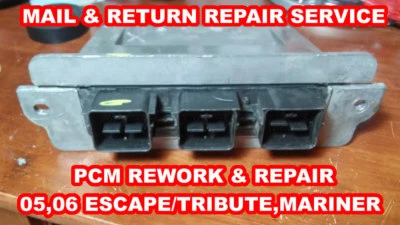 PCM REPAIR: 5L8A-12A650-LG LH LD FORD,MERCURY&MAZDA 05-06 ESCAPE,TRIBUTE&MARINER - Image 1 of 2