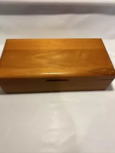 Caffè VINTAGE HARD ROCK VETRINA IN LEGNO 14""X7""X4"" Con Occhiali 8 Spazi - Foto 1 di 21