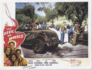 Noreen Nash Signed The Devil on Wheels 8.5x11 Lobby Card Reprint w/COA WWE5-84