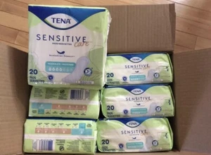 120 Tena Intimates Sensitive Care Pads Moderate Control Overnight Free Shipped - Picture 1 of 3