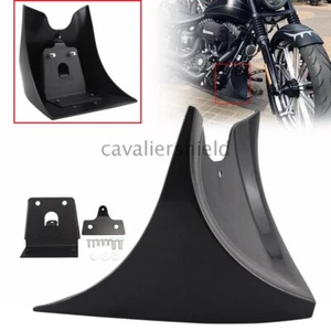 Unpainted Black Front Chin Spoiler Fairing W/Bracket For Harley Sportster 04-Up - Picture 1 of 12