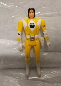 Auto Morphin Trini Yellow Ranger Mighty Morphin Power Rangers 1993 Bandai Figure - Picture 1 of 4