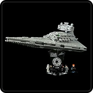 Soporte de exhibición 3D en ángulo + ranuras para Lego 75394 - Destructor Estelar Imperial (A1107) - Imagen 1 de 10