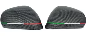 Coppia Calotte Specchio Alfa Romeo Giulietta Mito 159 Carbon Look Italia Sport - Imagen 1 de 6