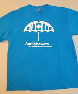 Girl Scouts of Eastern Missouri APRIL SHOWERS Shirt, Size XL - PreOwned - Picture 1 of 2