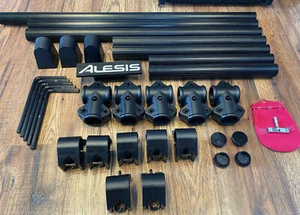 ALESIS DM6 DRUM RACK GERIPPTE ROHRE 38mm 1,5" KLEMMEN. DRUM RACK SELBER BAUEN - Bild 1 von 33