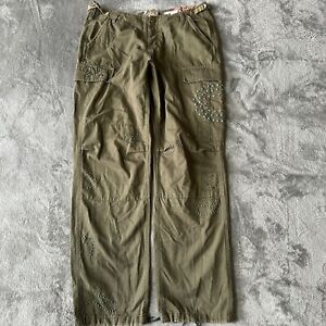 Da-Nang Studded Olive Green Cargo Pants Women's LARGE