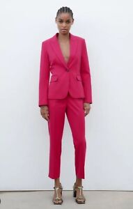 Zara Bright Pink Suit Set - Trousers and Jacket