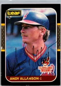 Hoja #102 1987 Andy Allanson autografiado/firmado - Imagen 1 de 2
