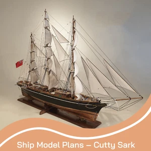 Cutty Sark Wooden Ship Model Draft Plans | 7 Tif Files | DIGITAL PLANS - Picture 1 of 8