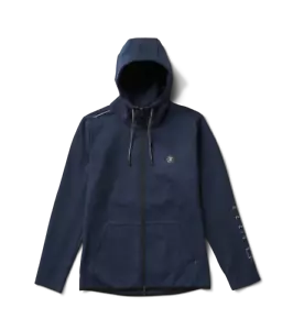 Roark Run Amok El Morro Fleece Hoodie, Long Sleeve, Zip Up Men, Dark Navy, XL - Picture 1 of 12