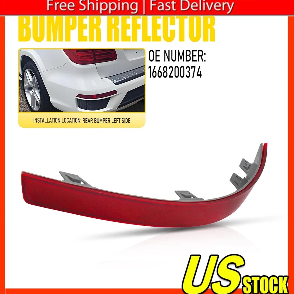 Luz reflectora parachoques trasero lateral derecho GL350 GL450 2013-16 GL550 B Foto 1 de 4