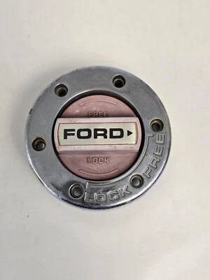Винтажная ступица с ручной блокировкой красный циферблат 1970-е Ford (1) предупреждение 9790 19 шлицев F150 Bronco - Изображение 1 из 4