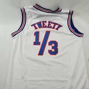 Tune Squad Space Jam Basketball Jersey Tweety 1/3 with Bracelets Size S or M - Picture 1 of 8