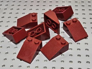 Lego Slope 33° 3x2 [3298] Dark Red x8 - Imagen 1 de 8