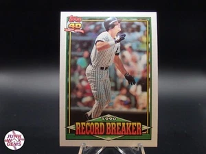 1991 Topps 40th Anniversary 1990 Record Breaker #4 Kevin Maas MINT - Picture 1 of 2