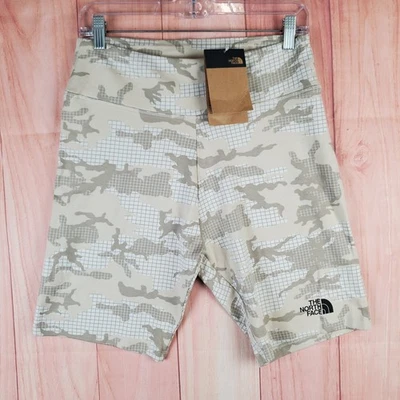 Shorts feminino The North Face tamanho grande camuflagem deserto algodão puxar para área externa - Imagem 1 de 4