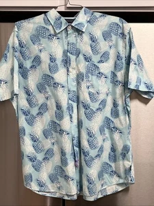 Crown Ivy Hemd Herren Größe L Classic Pineapples Kurzarm Knopfleiste Hawaii - Bild 1 von 9