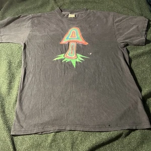 Vintage 90’s fungs mungs magic mushroom tee T-Shirt L lesen psychedelic hippie - Bild 1 von 11