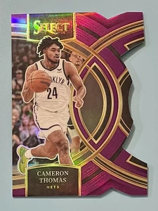 CAMERON THOMAS 2023-24 SELECT PREMIER LEVEL PURPLE PRIZM DIE CUT /99 - Picture 1 of 2