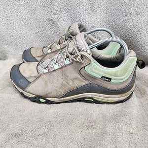 Oboz Shoes Womens 9.5 Gray GreenLeather Sapphire Low B-Dry Hiking Boots *Read* - Picture 1 of 12