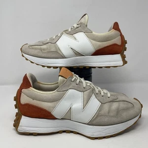 New Balance 327 Women's Size 10.5 Running Shoes Beige White Suede Sneakers - Picture 1 of 8