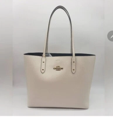  Authentic Coach LTH Town Tote Bag. Color: Chalk (Brand New) 92643  Reg $398 NWT - Image 1 of 4
