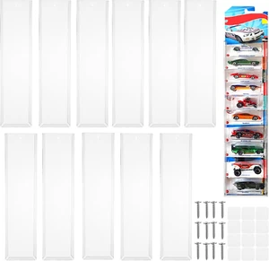 12Pcs Wall-Mount Clear Display Case for 120 Model Cars, Toy Car Organizer - Picture 1 of 12