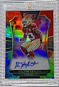 2016 Panini Select Signatures Tie-Dye Prizm POP /25 Kelvin Taylor Rookie Auto RC - Picture 1 of 2