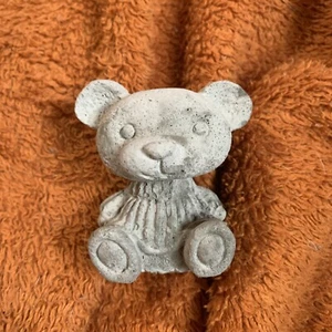 Small Hand poured Concrete Teddy Bear - Picture 1 of 8