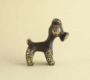 Walter BOSSE Medium POODLE Dog brass Hagenauer era - Picture 1 of 4