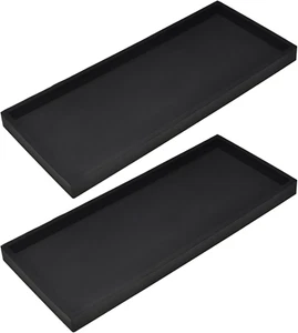 Bathroom Vanity Tray for Counter, 2PC 11.8" Silicone Kitchen Sink Soap Tray for - Picture 1 of 12