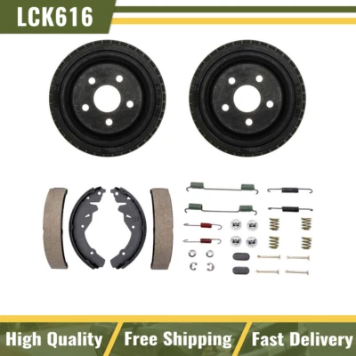 Rear Brake Drums & Brake Shoes Hardware Spring Kit Fits 1989 Dodge Dynasty - Image 1 of 4