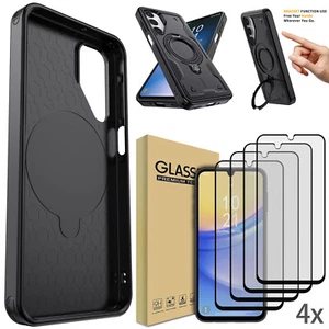 Funda híbrida con soporte de anillo/vidrio templado para Samsung Galaxy A15 5G - Imagen 1 de 17