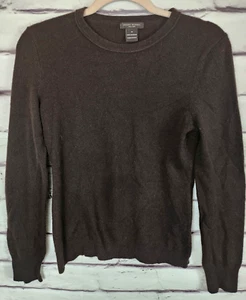 Henri Bendel Womens Size M Brown Long Sleeve 100% Cashmere Sweater - Picture 1 of 5