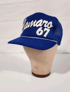 Vtg 1967 Chevrolet Camaro Blue Hat With Embroided Logo - USA Snapback - Picture 1 of 12