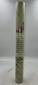 Waverly Wallpaper Double Roll Green Cottage Core Floral Butterflies 56.37sq ft - Picture 1 of 7