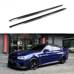 Real Carbon Fiber Side Skirts For 2017-2022 BMW 5 Series G30 540i M Sport F90 M5 - Picture 1 of 8