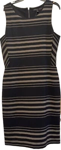 Banana Republic Damen Kleid schwarz und olivgrün neu mit Etikett Größe 10 Orig 69 - Bild 1 von 3