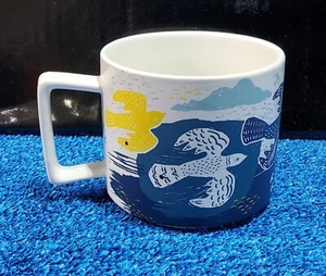 Danica Studio - 16 Oz. Designer Coffee Cup Mug - Murmur by Erin Gibbs birds sun - Picture 1 of 5