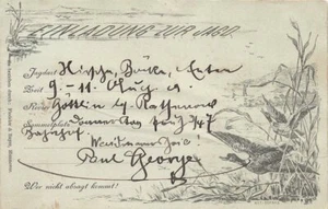 3678) Postal ¡Invitación de caza emitida desde Potsdam 1894!!! - Imagen 1 de 1