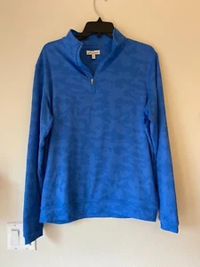 Peter Millar GOLF Blue Half Zip PULLOVER - Sz. M - Picture 1 of 2