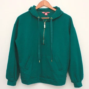 Lilly Pulitzer Suri Hoodie Women's Half Zip Green Small - Picture 1 of 8