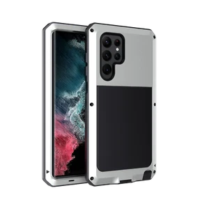 Heavy-duty Tank Metal Silicone Shockproof Case Cover f Samsung S23 S24 S25 Ultra - Picture 1 of 15