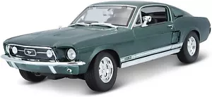 Maisto 531166 - Coche a Escala - Ford Mustang Gta Fastback '67 (Verde, 1:18) - Imagen 1 de 5